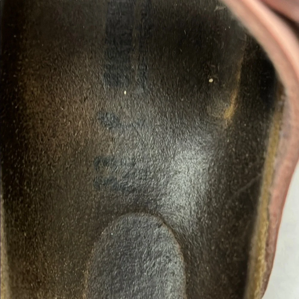 Birkenstock Dusty Rose Sandals with Suede Straps and Metallic Buckles